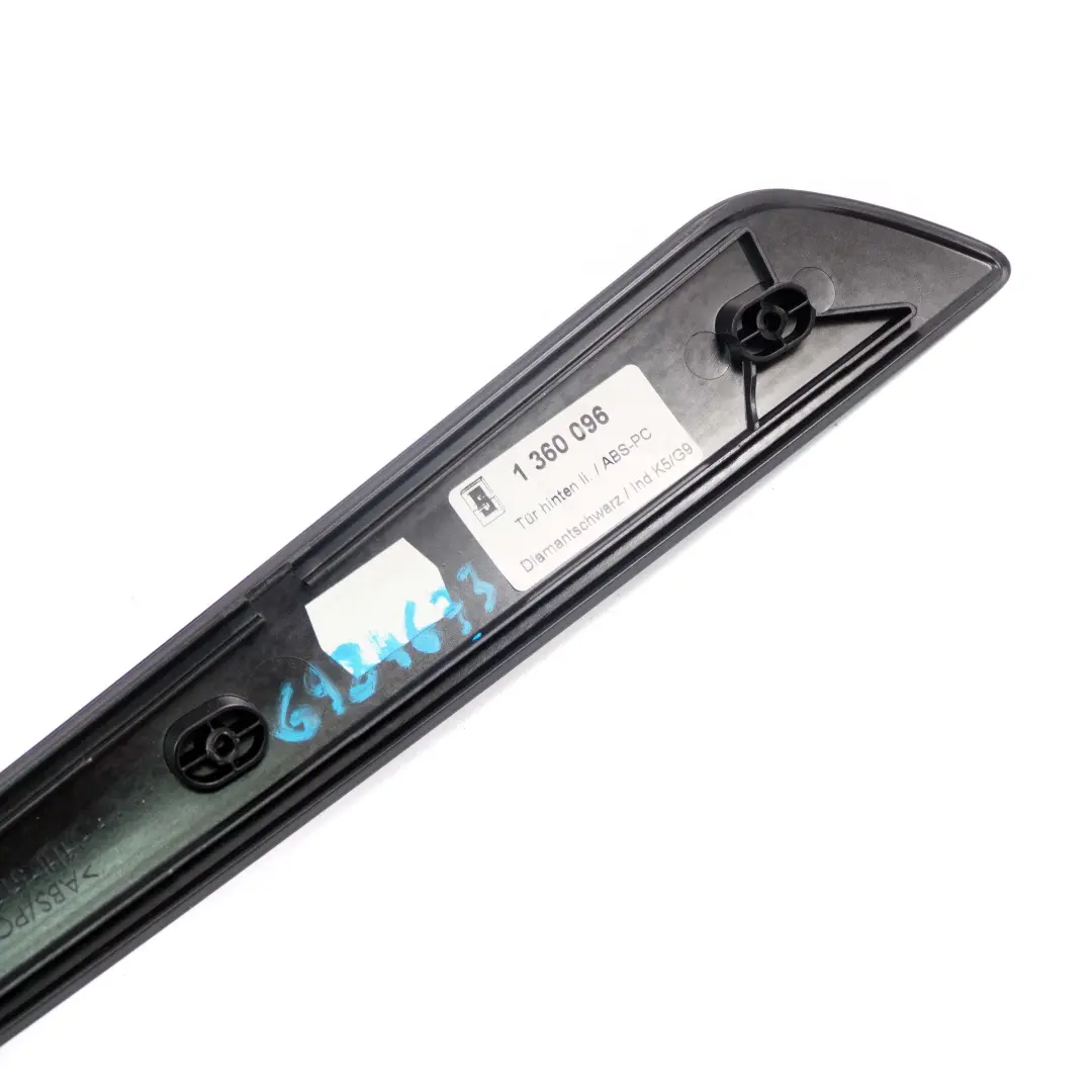 BMW 5 E60 E61 LCI Moulure Porte Arriere Gauche Diamondnoir 1360096 - SKU 6984673 - Numéro de pièce 6984673