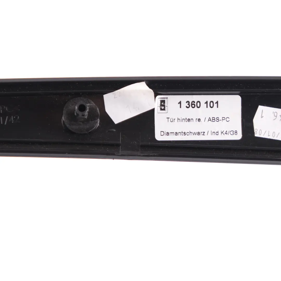  Door Card Strip BMW E60 E61 LCI Decor Trim Rear Right O/S Diamantschwarz 1360101 - SKU 6984674 - Part number 6984674