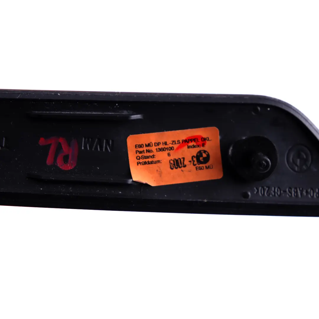 BMW 5 Series E60 E61 LCI Decor Strip Trim Door Rear Left N/S Poplar Wood Dark - SKU 6984685 - Part number 6984685