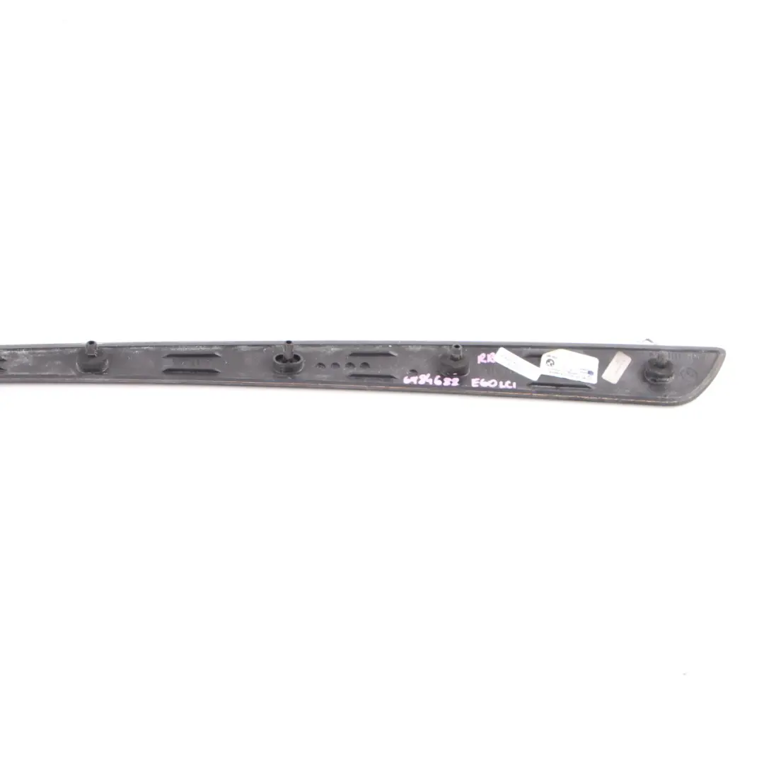 BMW E60 E61 LCI Decor Strip Trim Door Rear Right O/S Wood Bamboo Anthracite - SKU 6984688 - Part number 6984688