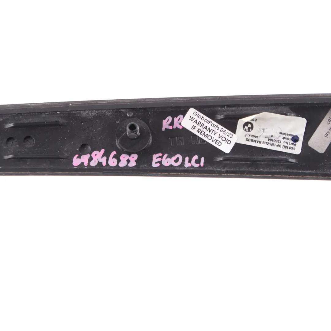 BMW E60 E61 LCI Decor Strip Trim Porta Posteriore Destra Legno Bambù Antracite - SKU 6984688 - Numero di parte 6984688