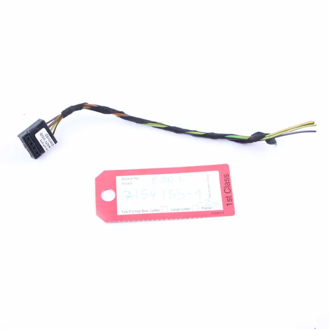 BMW E90 Left Rear Light Trunk Lid N/S Lamp Plug Socket Wiring - SKU 6984746 - Part number 6984746