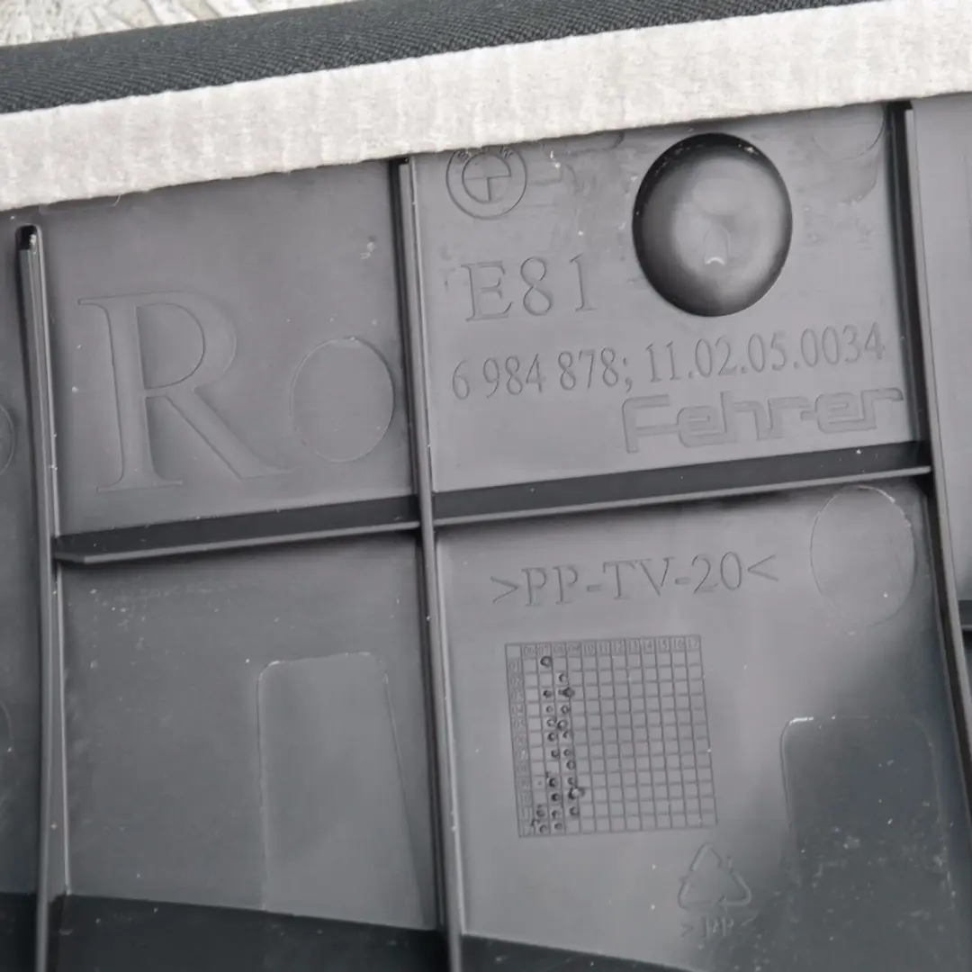 BMW E81 Acabado Lateral Tela Asiento Trasero Derecho Red Cranberry Red - SKU 6984878-2 - Número de pieza 6984878