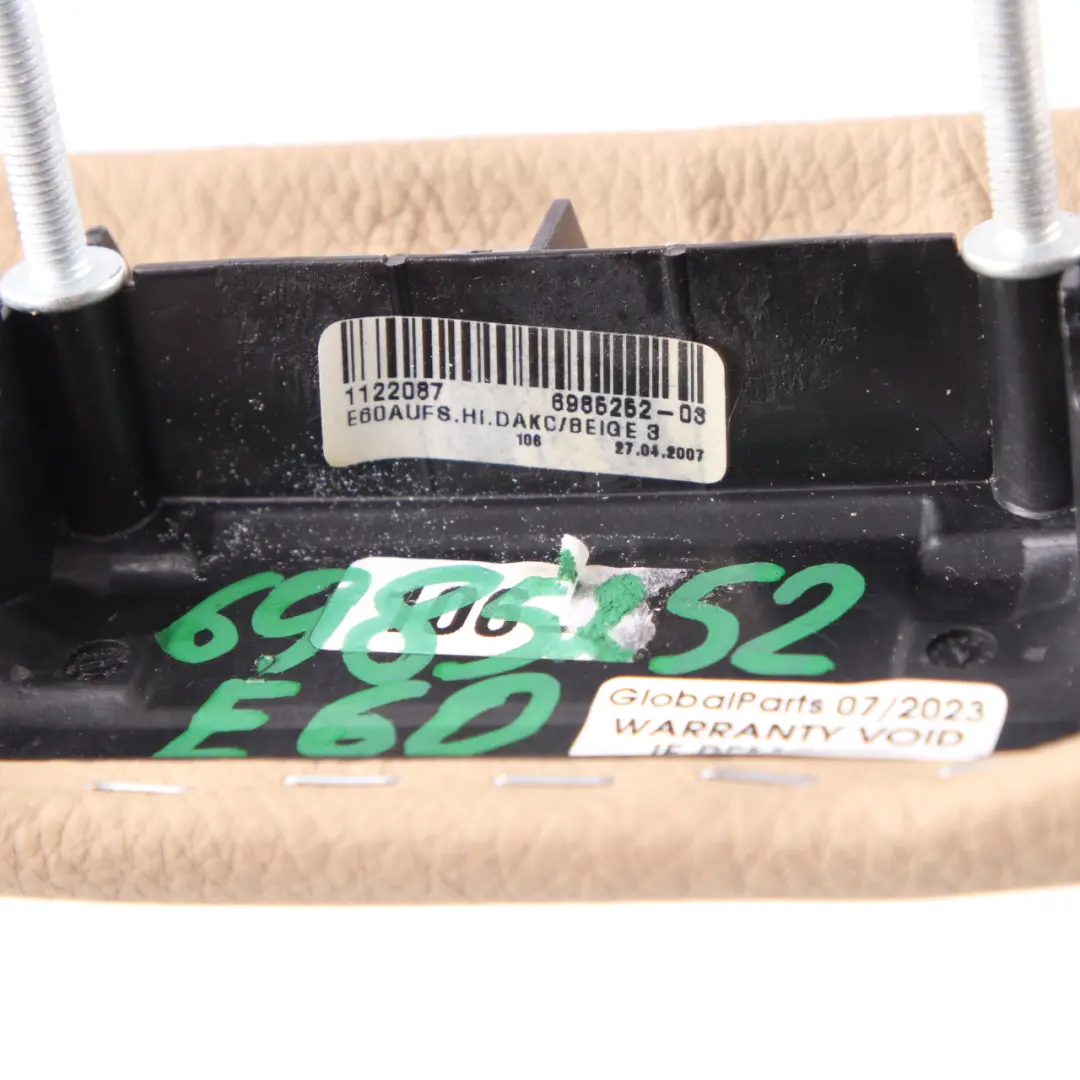  Bracciolo BMW E60 E61 LCI Console Centrale Bracciolo Copertura Pelle Beige - SKU 6985252 - Numero di parte 6985252