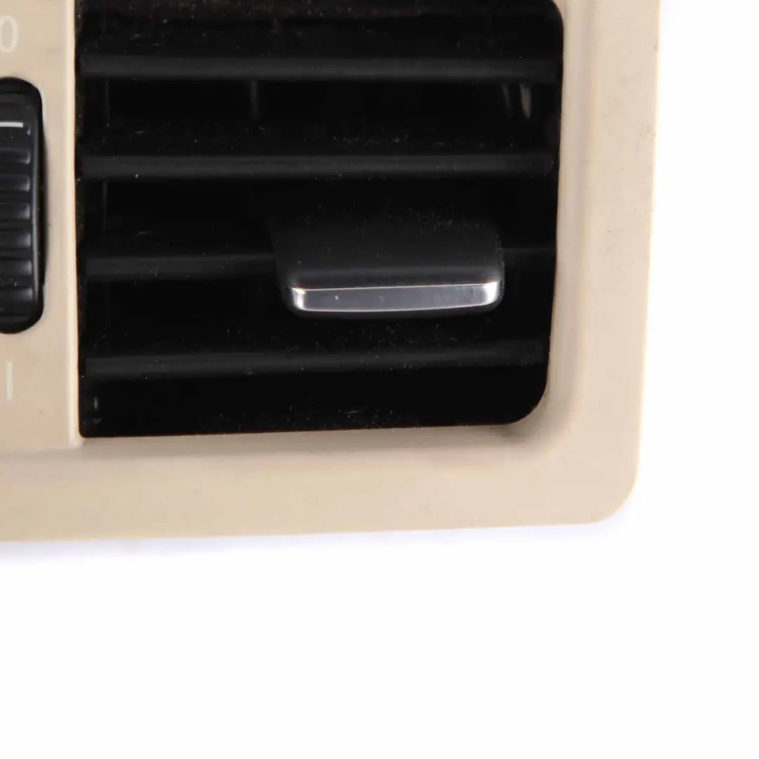 Centre Console Fresh Air Grille Vent Cream Beige 6932023 to BMW E60 E61 LCI Rear with Part number 6985301 BMW E60 E61 LCI Rear Centre Console Fresh Air Grille Vent Cream Beige 6932023 - SKU 6985301 - Part number 6985301