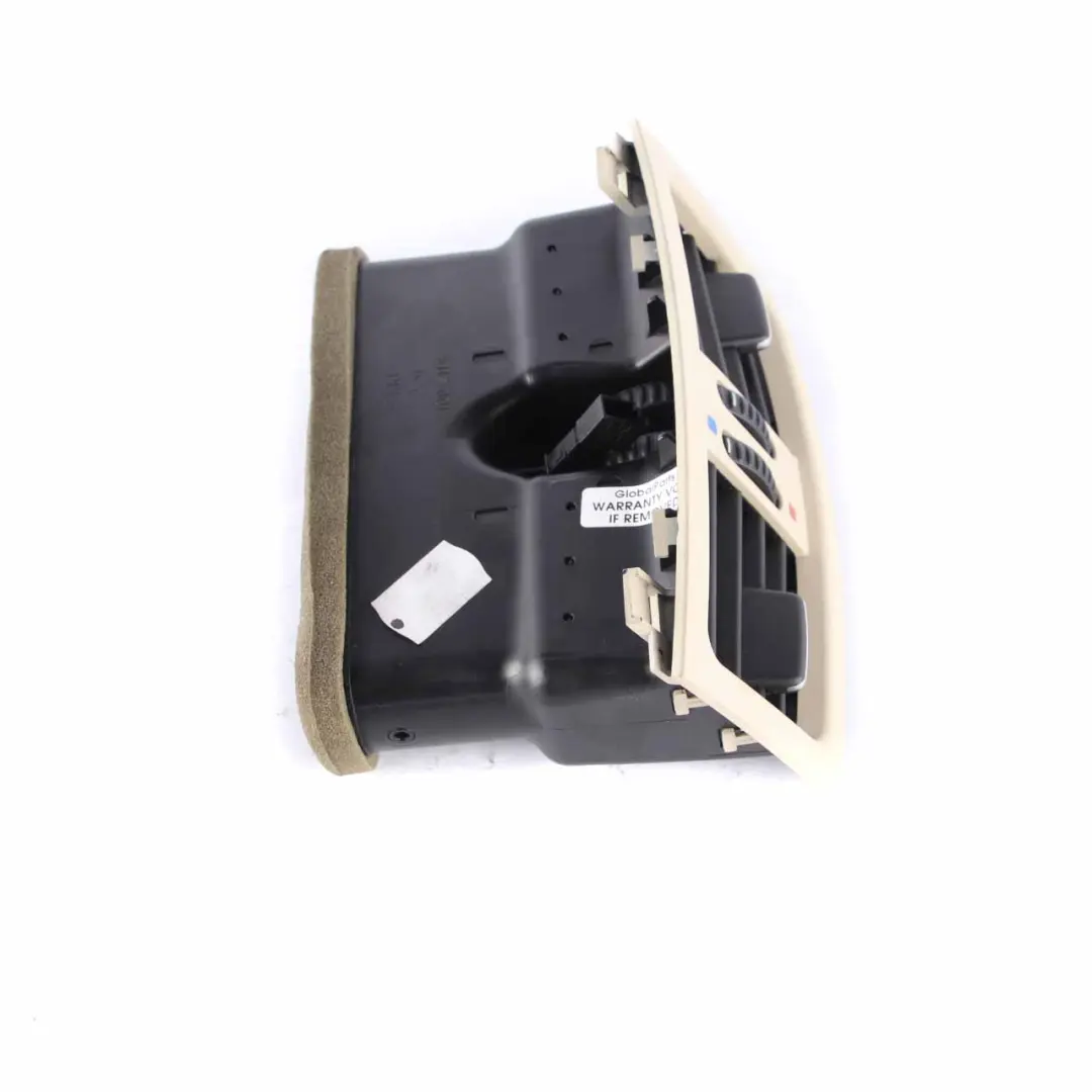 Centre Console Fresh Air Grille Vent Cream Beige 6932023 to BMW E60 E61 LCI Rear with Part number 6985301 BMW E60 E61 LCI Rear Centre Console Fresh Air Grille Vent Cream Beige 6932023 - SKU 6985301 - Part number 6985301