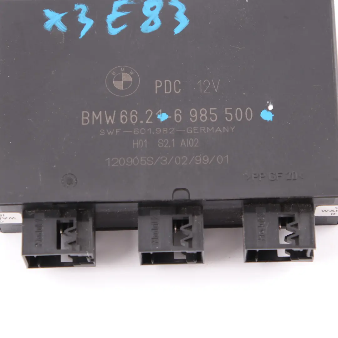 Modulo PDC Unità Controllo Parcheggio per BMW X5 E53 X3 E83 con numero di parte 6985500 BMW X5 E53 X3 E83 Modulo PDC Unità Controllo Parcheggio - SKU 6985500 - Numero di parte 6985500
