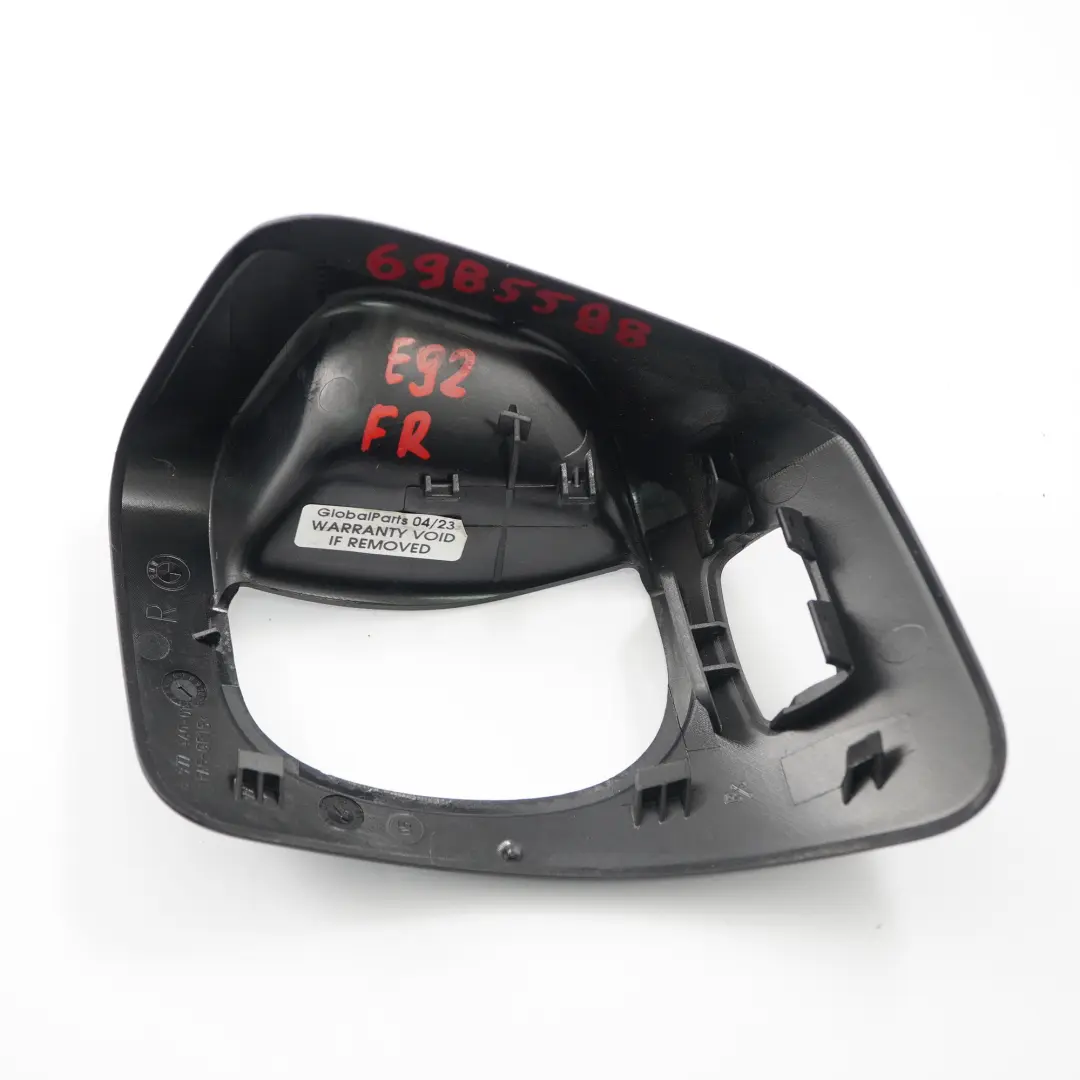  Sitzbezug BMW E81 E92 Auslöseverstellung Trimm vorne rechts Sitz Schwarz 6977460 - SKU 6985588 - Teilenummer 6985588