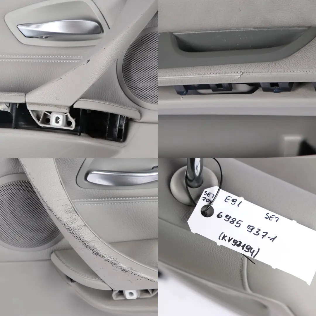 Seats BMW E91 Grey Leather Interior Front Rear Seat with Door Cards to with Part number 6985937 Seats BMW E91 Grey Leather Interior Front Rear Seat with Door Cards - SKU 6985937-1 - Part number 6985937