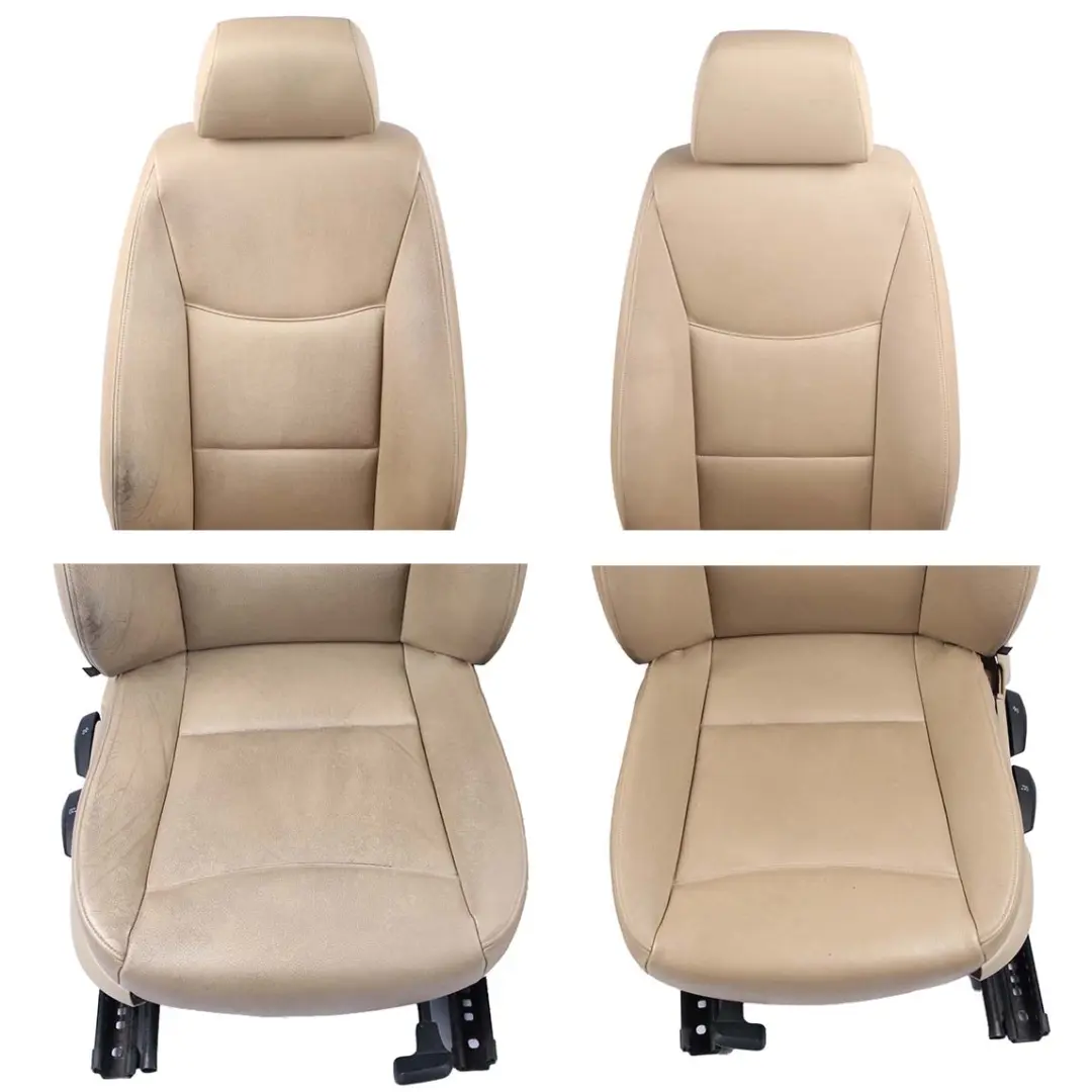 Beige Leather Interior Seats Front Rear Seat with Door Cards to BMW E90 Saloon with Part number 6985938 BMW E90 Saloon Beige Leather Interior Seats Front Rear Seat with Door Cards - SKU 6985938-1 - Part number 6985938