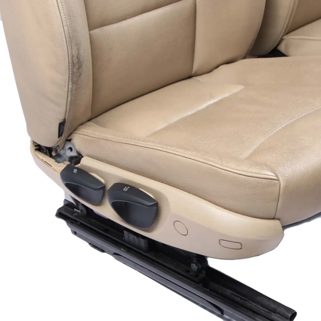 Beige Leather Interior Seats Front Rear Seat with Door Cards to BMW E90 Saloon with Part number 6985938 BMW E90 Saloon Beige Leather Interior Seats Front Rear Seat with Door Cards - SKU 6985938-1 - Part number 6985938
