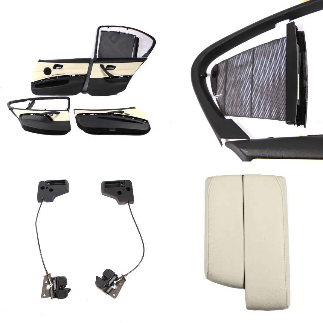  Seats BMW E90 Saloon Heated Lemon Leather Front Rear Seat Memory Door Cards - SKU 6985939-1 - Part number 6985939
