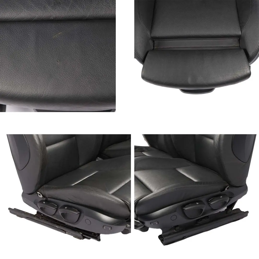 Leather Front Left Right N/O/S Seats to Seat BMW 3 Series E90 E91 M Sport Black with Part number 6985942 Seat BMW 3 Series E90 E91 M Sport Black Leather Front Left Right N/O/S Seats - SKU 6985942-1 - Part number 6985942