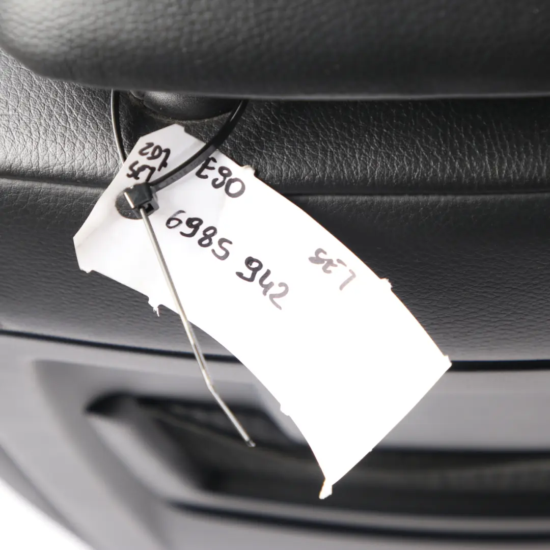 Leather Interior Seats Front Rear Seat with Door Cards to BMW E90 M SPORT Black with Part number 6985942 BMW E90 M SPORT Black Leather Interior Seats Front Rear Seat with Door Cards - SKU 6985942 - Part number 6985942