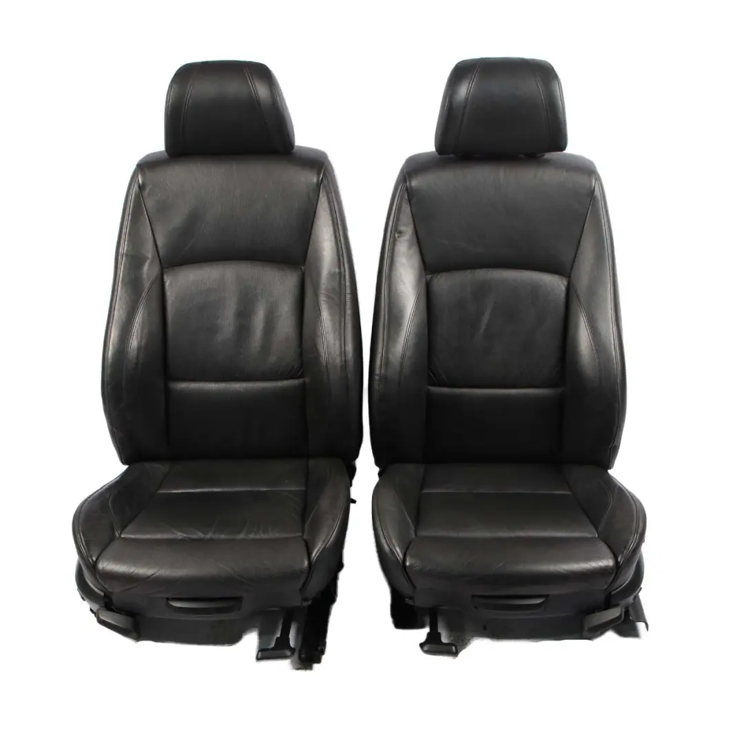 BMW 3 er E90 E91 M Sport Sitze Vorne Links Rechts Schwarzes Schwarz Leder - SKU 6985942 - Teilenummer 6985942