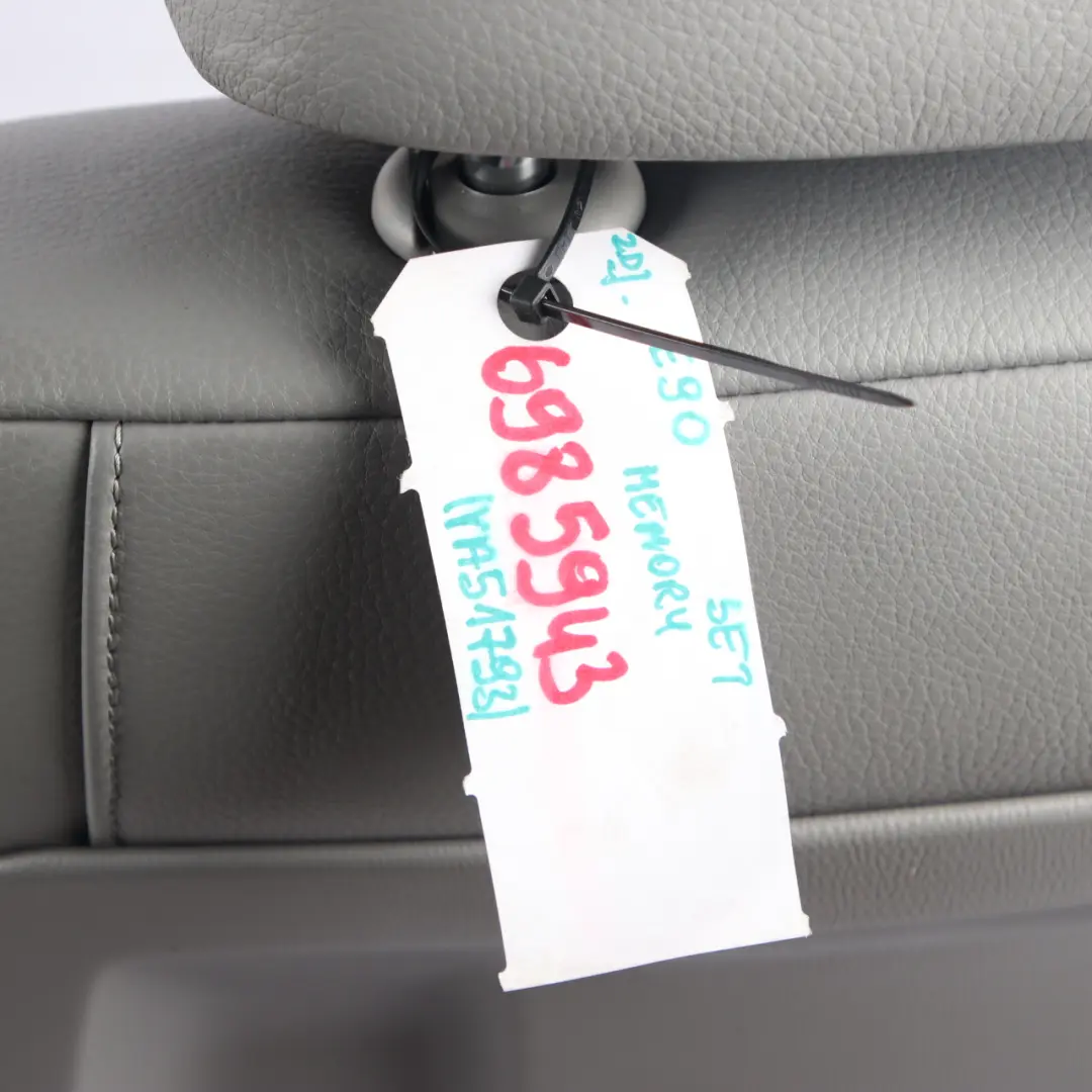Seats Leather M Sport Grey Seats Front Rear Seat Set Door Cards Memory to BMW E90 with Part number 6985943 BMW E90 Seats Leather M Sport Grey Seats Front Rear Seat Set Door Cards Memory - SKU 6985943 - Part number 6985943