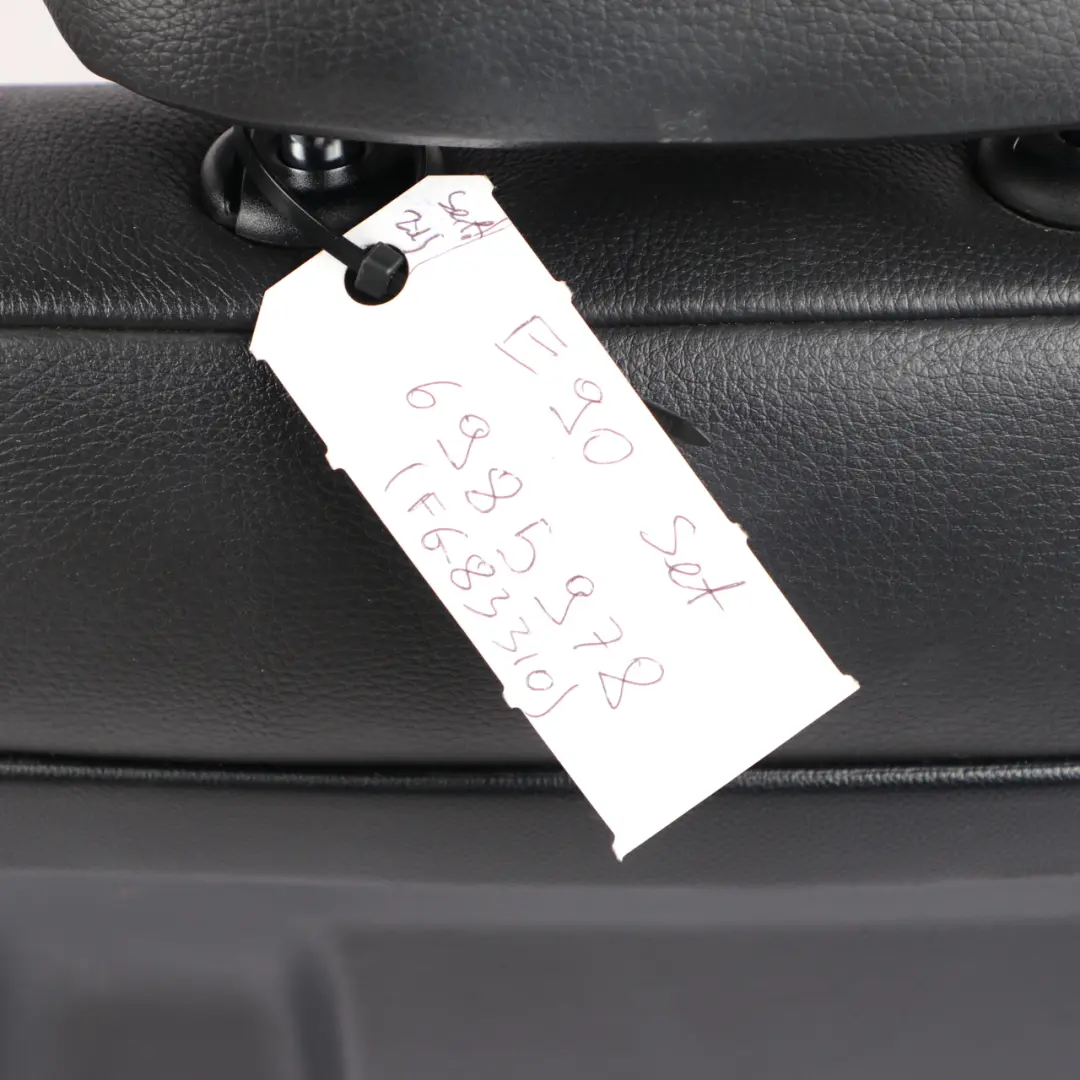 BMW E90 Saloon M Sport Black Leather Interior Seats Front Rear Seat Door Cards - SKU 6985978 - Part number 6985978