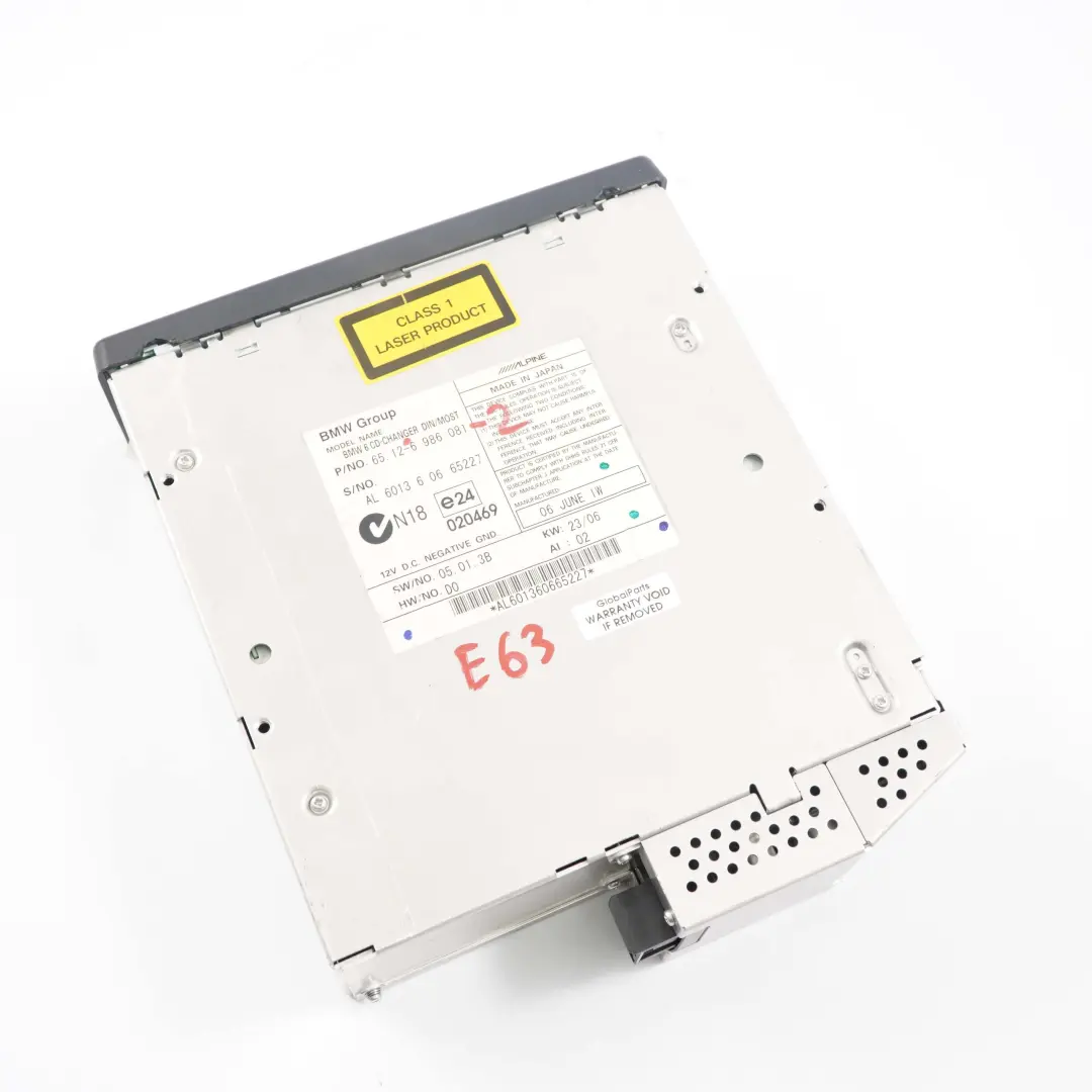 Unite de changement de CD compact 6986081 pour BMW E60 E61 E63 E64 à propos du numéro de pièce 6938975 BMW E60 E61 E63 E64 Unite de changement de CD compact 6986081 - SKU 6986081-2 - Numéro de pièce 6938975