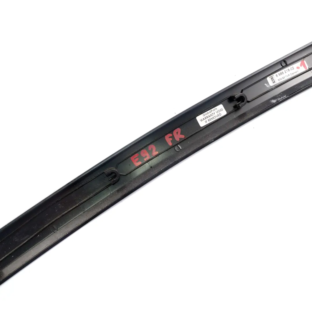 Ornementales Revetement La Moulure avant Droit Diamant pour BMW E92 E93 Iris à propos du numéro de pièce 6986218 BMW E92 E93 Iris Ornementales Revetement La Moulure avant Droit Diamant - SKU 6986218-1 - Numéro de pièce 6986218