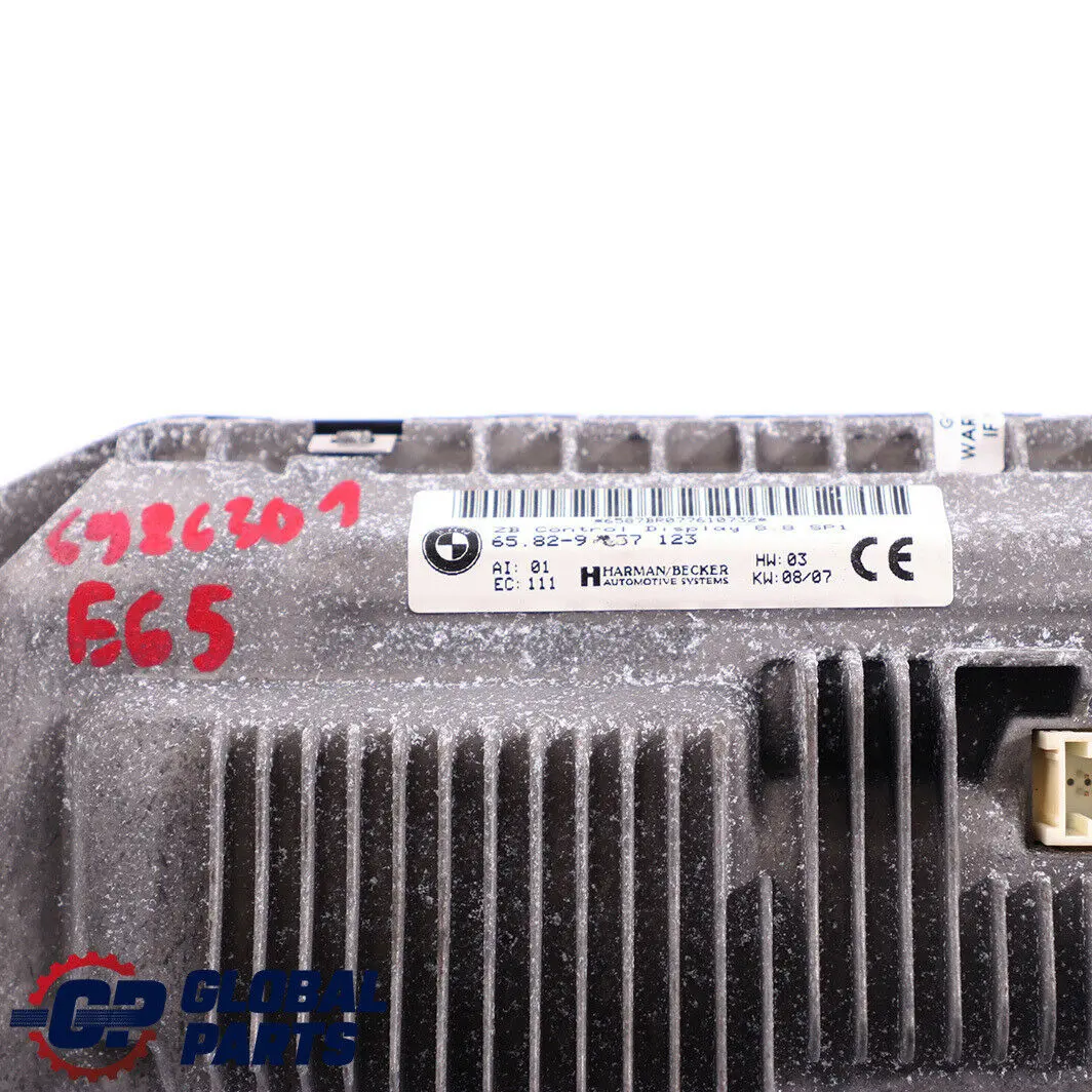 Salpicadero Control Pantalla 8,8" 9137123 para BMW E65 E66 con número de pieza 6960096 BMW E65 E66 Salpicadero Control Pantalla 8,8" 9137123 - SKU 6986301 - Número de pieza 6960096