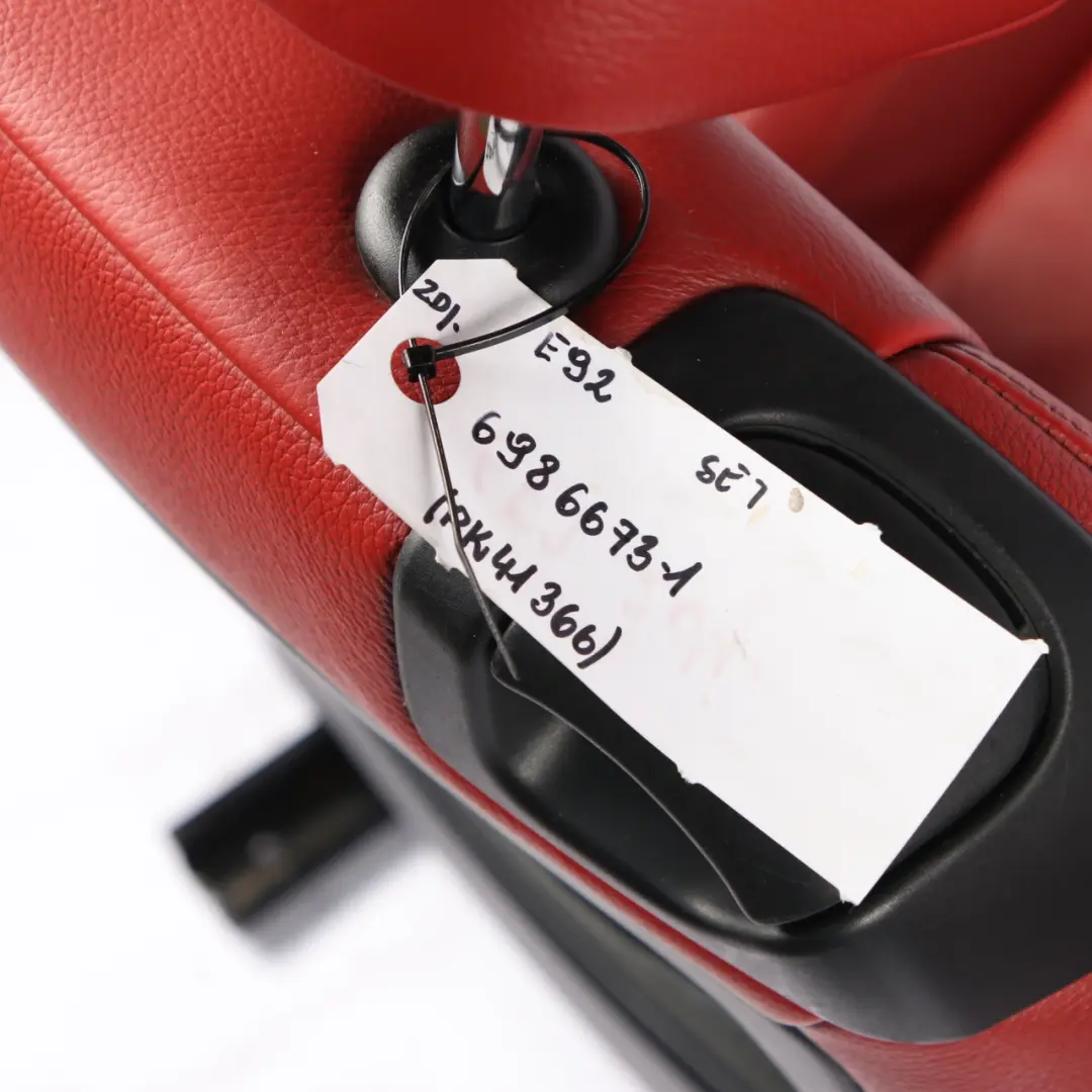 Leather Seats BMW E92 M Sport Electric Red Front Rear Seat with Door Cards to with Part number 6986673 Leather Seats BMW E92 M Sport Electric Red Front Rear Seat with Door Cards - SKU 6986673-1 - Part number 6986673