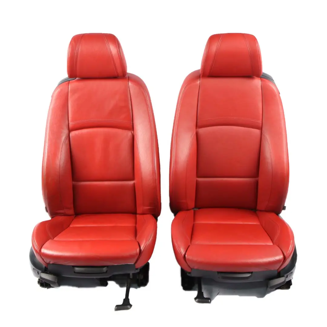 Leather Seats BMW E92 M Sport Electric Red Front Rear Seat with Door Cards to with Part number 6986673 Leather Seats BMW E92 M Sport Electric Red Front Rear Seat with Door Cards - SKU 6986673-1 - Part number 6986673