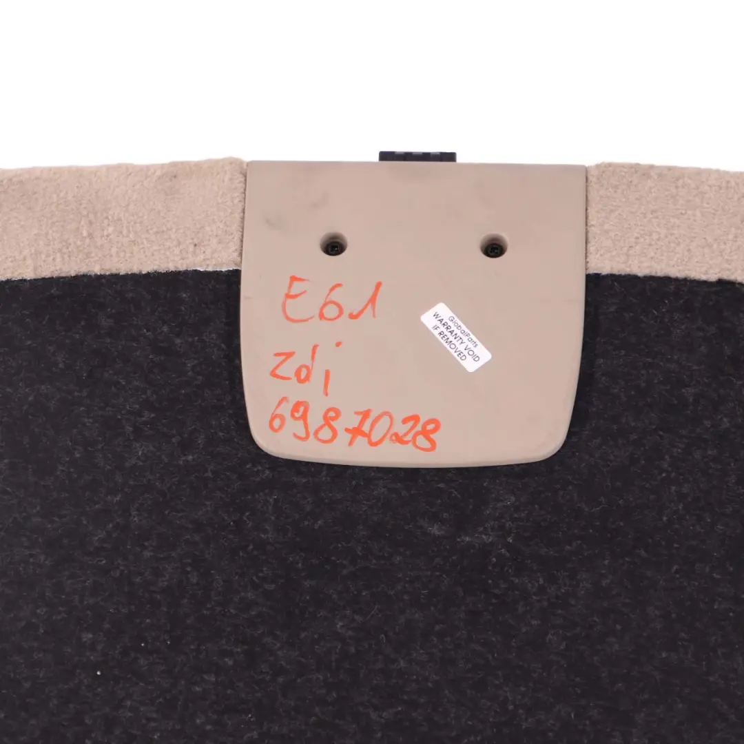 Floor Boot Carpet Luggage Compartment Creambeige Beige to BMW E61 LCI with Part number 6987028 BMW E61 LCI Floor Boot Carpet Luggage Compartment Creambeige Beige - SKU 6987028 - Part number 6987028
