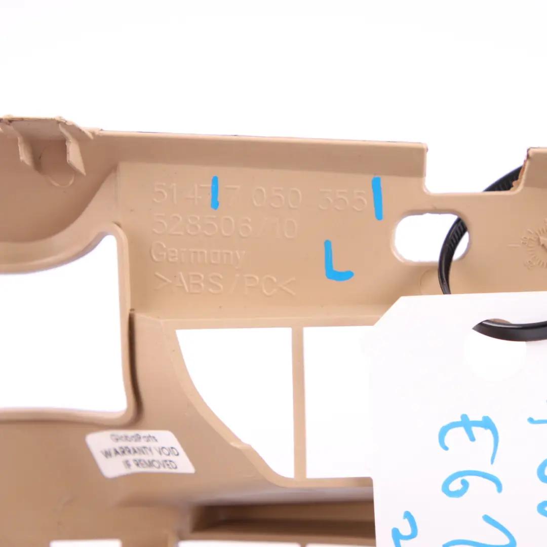 Trunk Trim Panel BMW E61 E61N LCI Railing Boot Left N/S Beige 7050355 to with Part number 6987047 Trunk Trim Panel BMW E61 E61N LCI Railing Boot Left N/S Beige 7050355 - SKU 6987047 - Part number 6987047