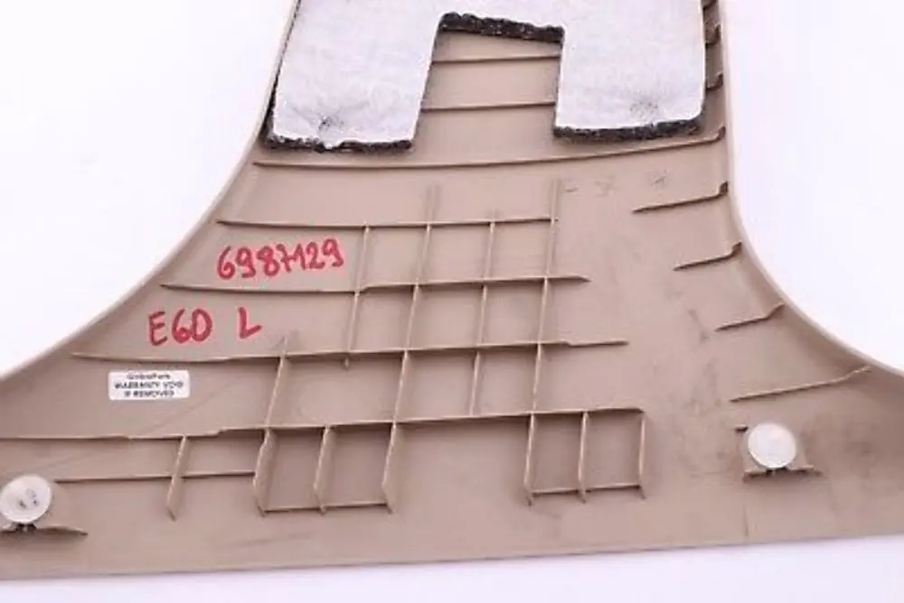 BMW 5 Series E60 E61 LCI Cover Trim Panel B Column Bottom Pillar Left N/S Beige - SKU 6987129 - Part number 6987129