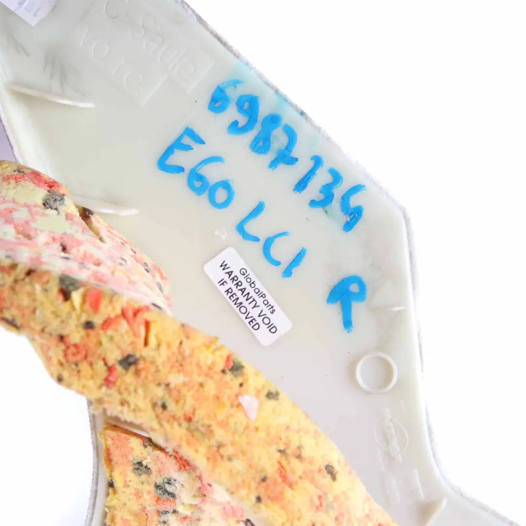 BMW E60 LCI Trim Panel C-column Cover Right Cream Beige O/S - SKU 6987134 - Part number 6987134