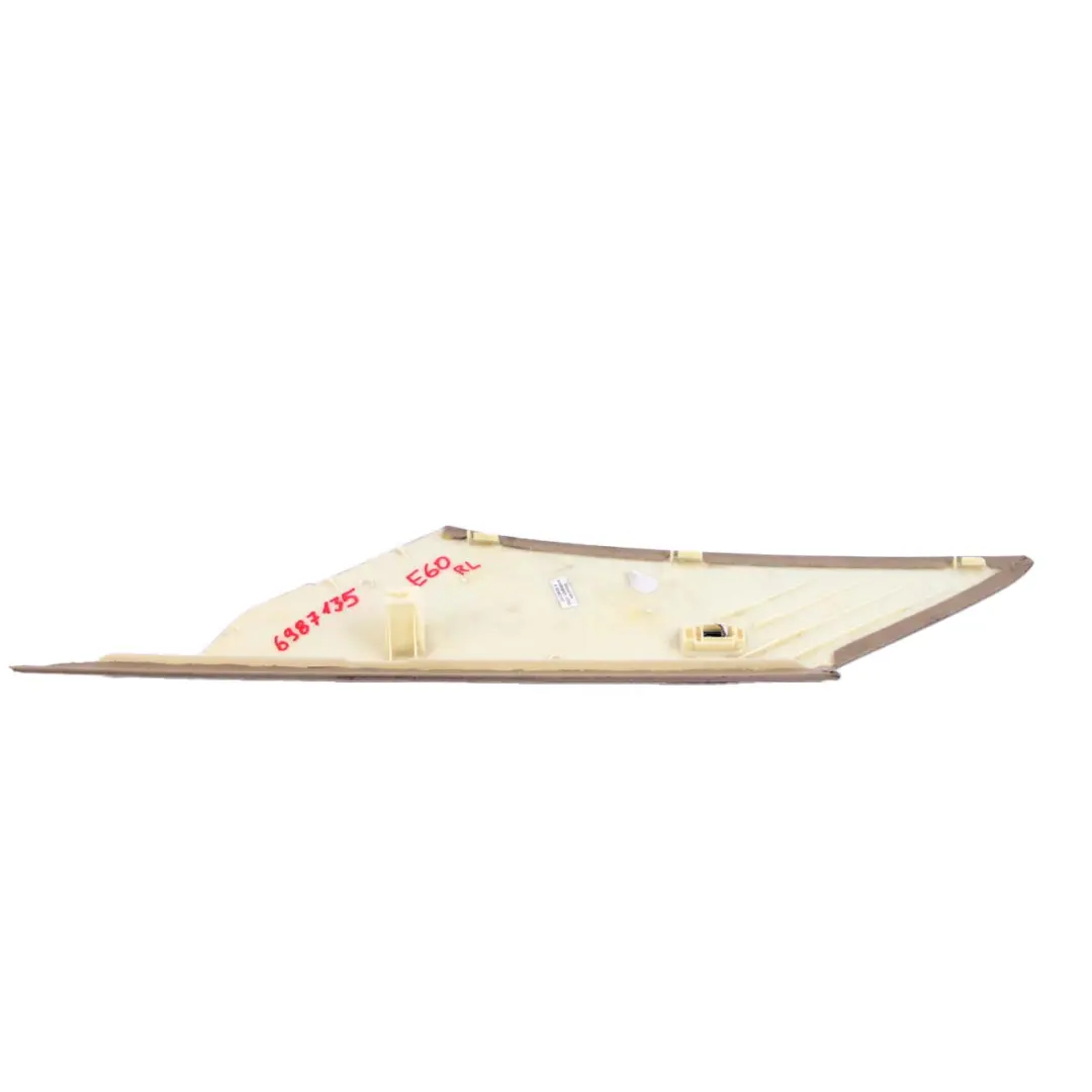 BMW E60 C-Säulenverkleidung Hinten Links Verkleidung Creme Beige - SKU 6987135 - Teilenummer 7027093