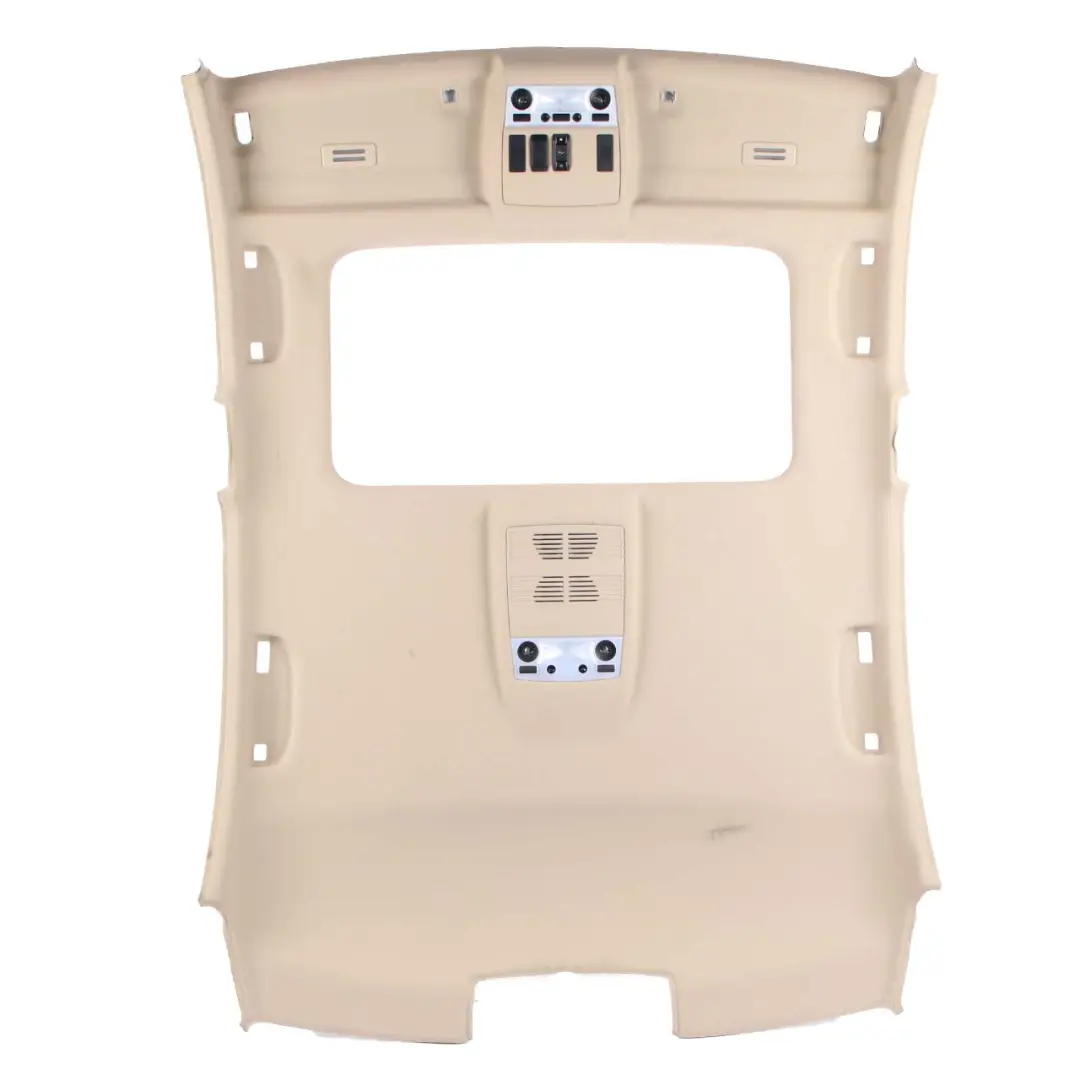Headlining Roof Lining Sun Glass Roof Creambeige to BMW 5 Series E60 LCI with Part number 6987145 BMW 5 Series E60 LCI Headlining Roof Lining Sun Glass Roof Creambeige - SKU 6987145 - Part number 6987145