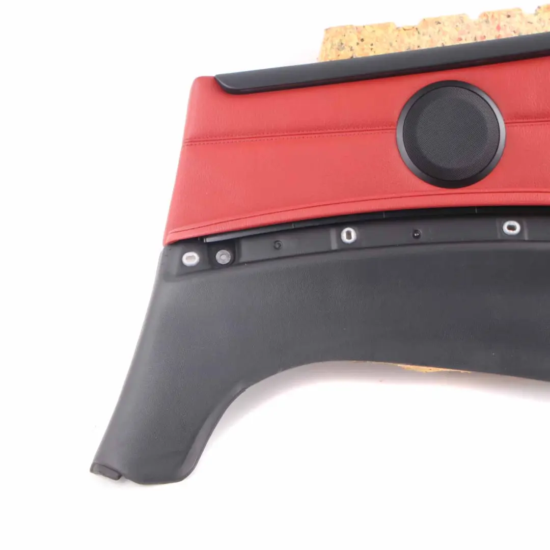 Embellecedor Lateral BMW E93 Cabrio Trasero Derecho Forro Cuero Rojo Coral para con número de pieza 6987260 Embellecedor Lateral BMW E93 Cabrio Trasero Derecho Forro Cuero Rojo Coral - SKU 6987260 - Número de pieza 6987260