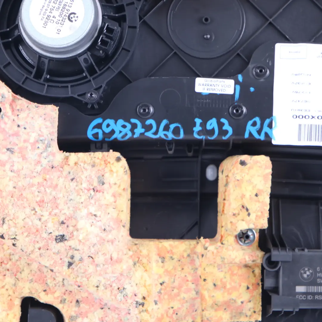  Panneau latéral BMW E93 Cabrio Forro Trasero Derecho Cuero Rojo Coral - SKU 6987260 - Numéro de pièce 6987260