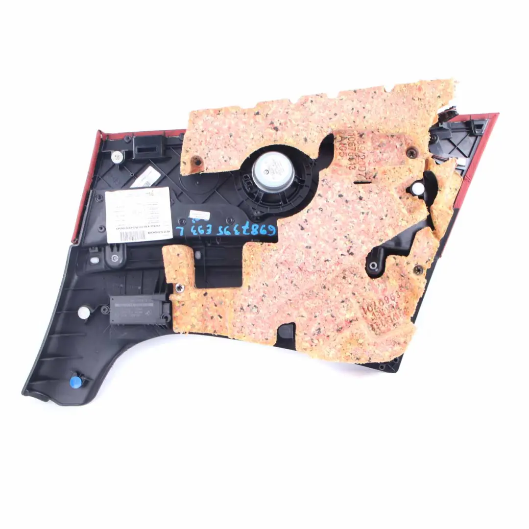 Lateral Trim Panel BMW E93 Cabrio Rear Left N/S Trim Lining Leather Coral Red to with Part number 6987395 Lateral Trim Panel BMW E93 Cabrio Rear Left N/S Trim Lining Leather Coral Red - SKU 6987395 - Part number 6987395