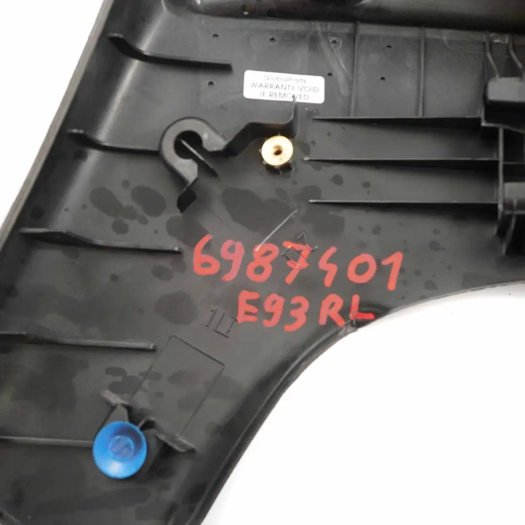 BMW E93 Cabrio Seitenverkleidung Hinten Links Schwarz Leder Dakota - SKU 6987401 - Teilenummer 6987401