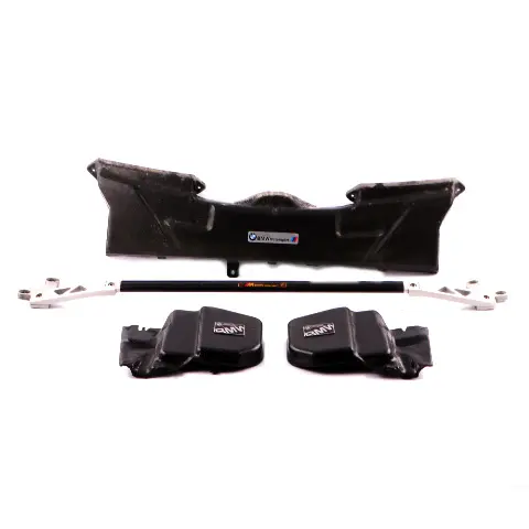 BMW E81 E87 E90 E91 Microfilterbehuizing Afdekking Motorstut Set Carbon Look