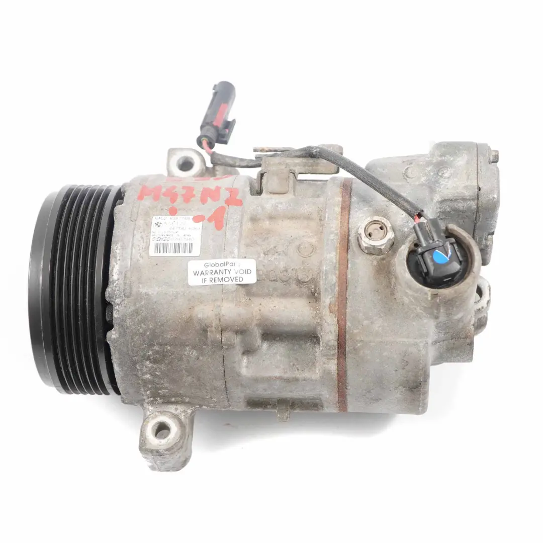 Conditioning Compressor BMW E87 E90 E91 Diesel M47N2 A/C Pump to Air with Part number 6987766 Air Conditioning Compressor BMW E87 E90 E91 Diesel M47N2 A/C Pump - SKU 6987766-1 - Part number 6987766