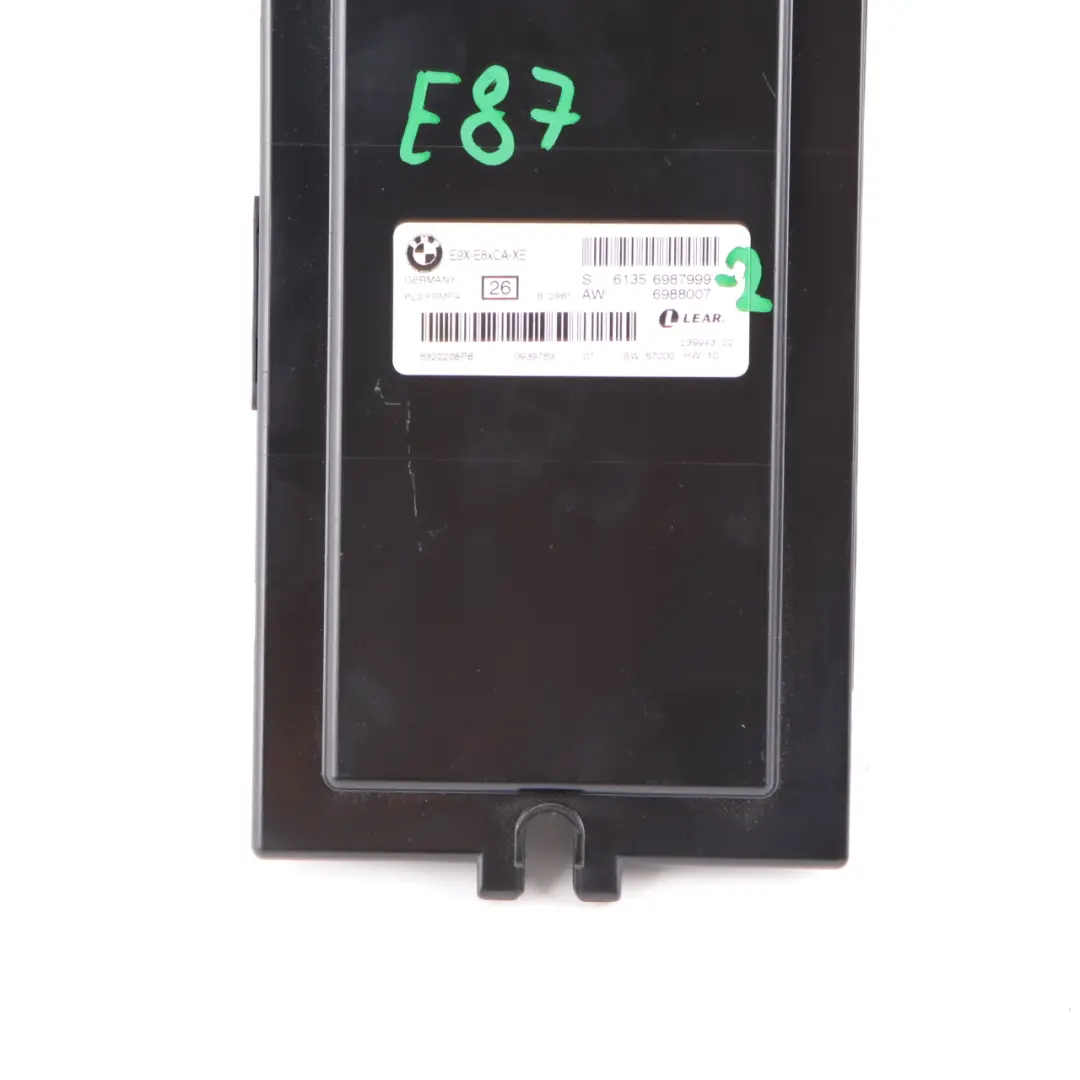 Footwell Light Module Control Unit ECU PL2 FRMFA Lear to BMW E87 with Part number 6987999 BMW E87 Footwell Light Module Control Unit ECU PL2 FRMFA Lear - SKU 6987999-2 - Part number 6987999