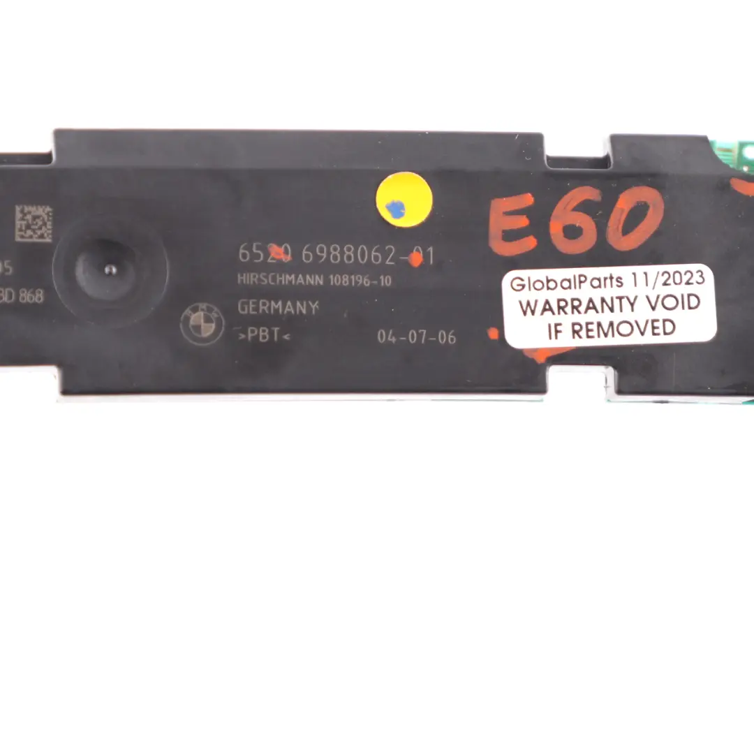 Antennen Diversity Limousinen Verstarker Steuergerat Modul für BMW E60 mit Teilenummer 6988062 BMW E60 Antennen Diversity Limousinen Verstarker Steuergerat Modul - SKU 6988062 - Teilenummer 6988062