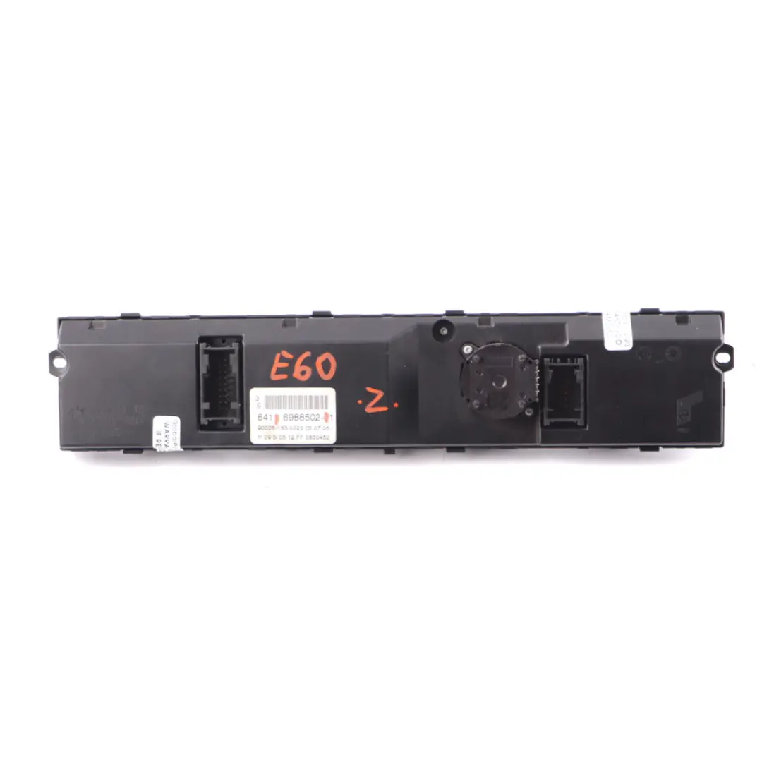 BMW 5 Series E60 E61 Basis Automatic Air Conditioning Control Unit - SKU 6988502 - Part number 6988502