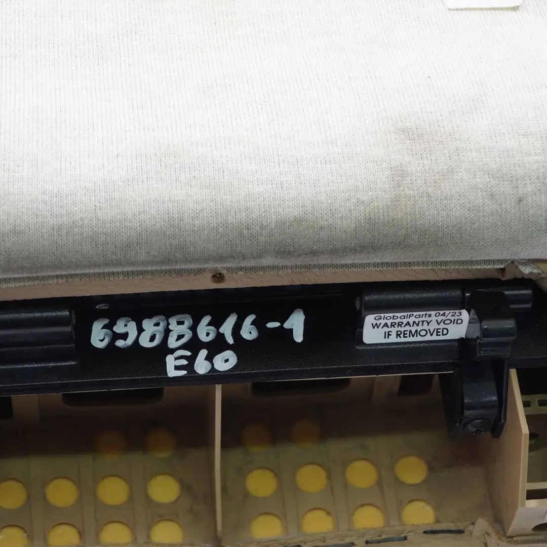 Sedile posteriore centrale bracciolo portabicchieri Dakota Beige per BMW E60 con numero di parte 6988616 BMW E60 Sedile posteriore centrale bracciolo portabicchieri Dakota Beige - SKU 6988616-1 - Numero di parte 6988616