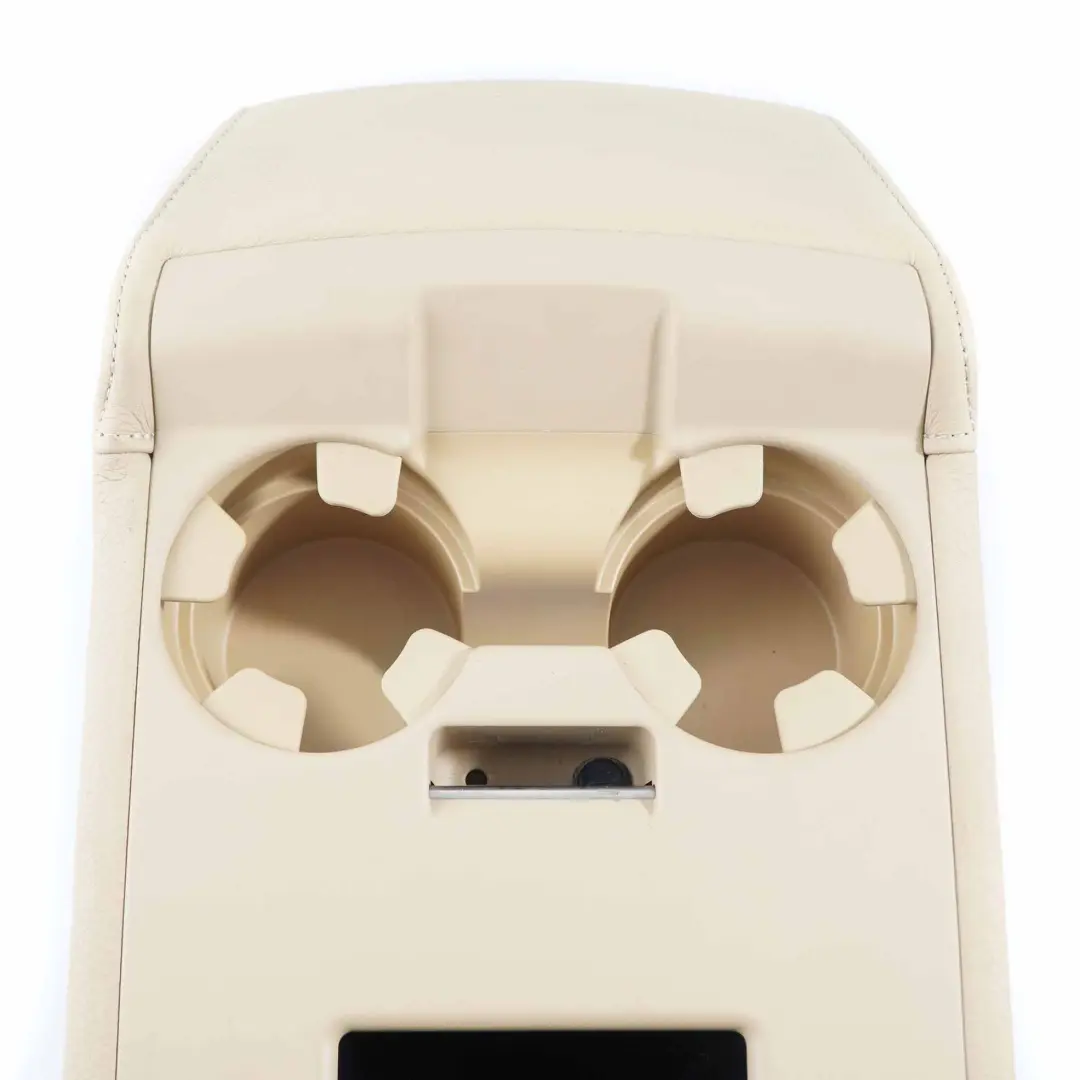 Centre Armrest Shelf Cup Holder Dakota Beige to BMW E60 Rear Seat with Part number 6988616 BMW E60 Rear Seat Centre Armrest Shelf Cup Holder Dakota Beige - SKU 6988616-1 - Part number 6988616