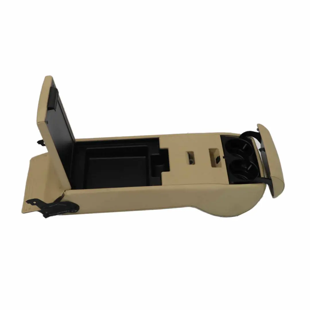 Sedile posteriore centrale bracciolo portabicchieri Dakota Beige per BMW E60 con numero di parte 6988616 BMW E60 Sedile posteriore centrale bracciolo portabicchieri Dakota Beige - SKU 6988616-2 - Numero di parte 6988616