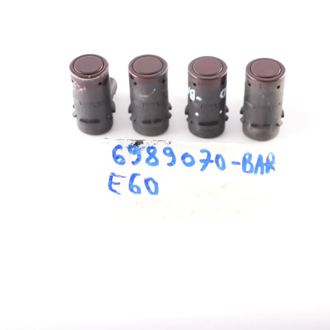 Parking Sensor BMW E60 E61 Z4 E85 PDC Ultrasonic Rear Barberarot Red Set 6989070 to with Part number 6989236 Parking Sensor BMW E60 E61 Z4 E85 PDC Ultrasonic Rear Barberarot Red Set 6989070 - SKU 6989236-BAR - Part number 6989236