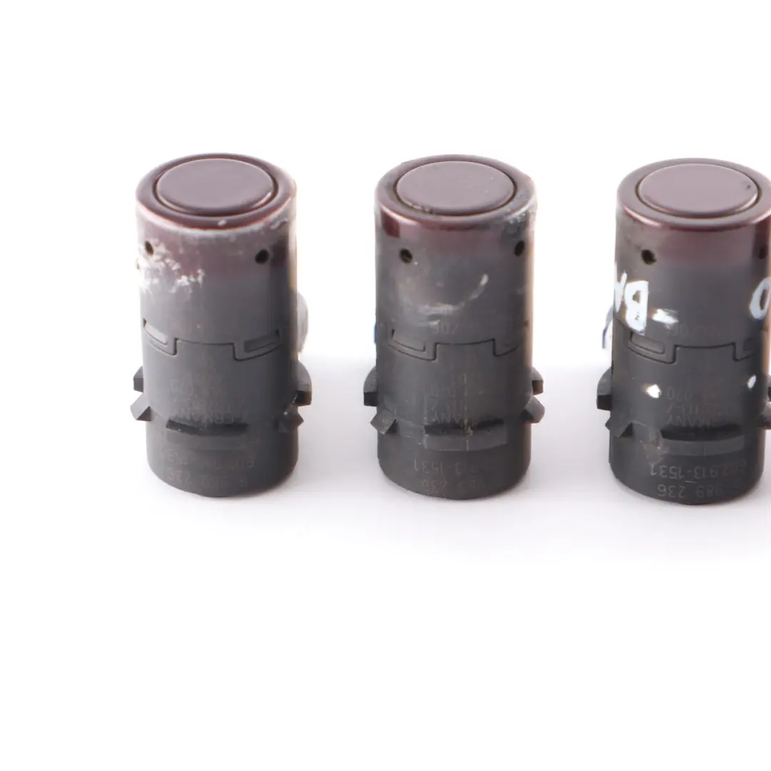  Parking Sensor BMW E60 E61 Z4 E85 PDC Ultrasonic Rear Barberarot Red Set 6989070 - SKU 6989236-BAR - Part number 6989236