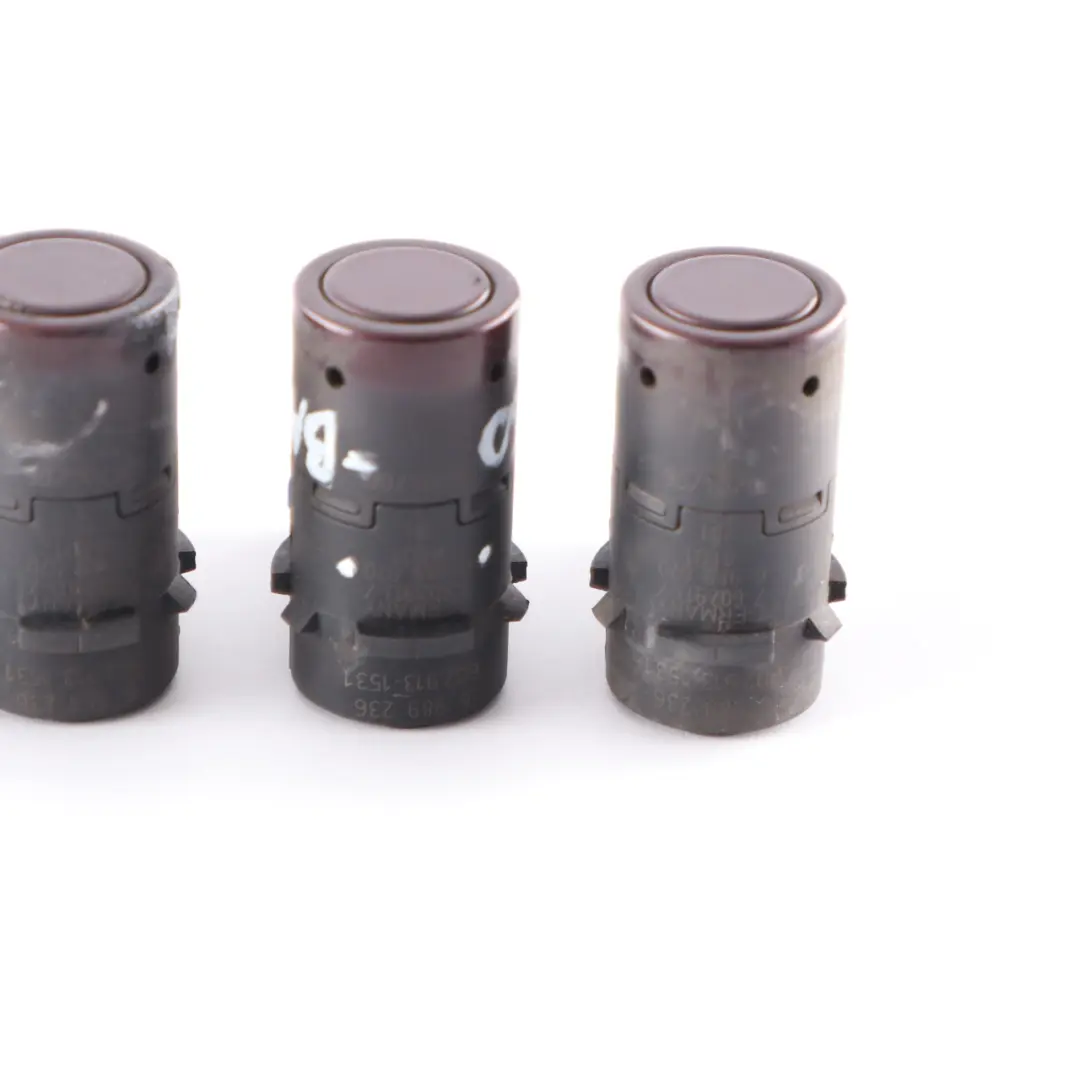  Parking Sensor BMW E60 E61 Z4 E85 PDC Ultrasonic Rear Barberarot Red Set 6989070 - SKU 6989236-BAR - Part number 6989236