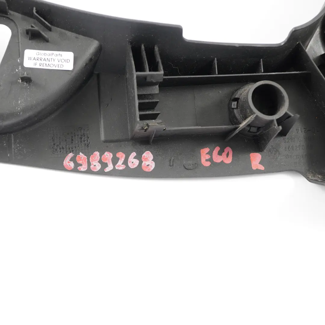 Funda Asiento BMW E60 E61 Recorte Delantero Derecho Panel Interruptores Negro para con número de pieza 6989268 Funda Asiento BMW E60 E61 Recorte Delantero Derecho Panel Interruptores Negro - SKU 6989268 - Número de pieza 6989268