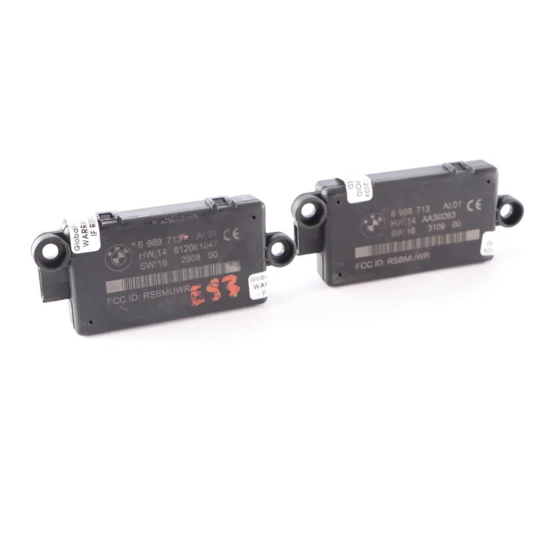 BMW E88 E89 E93 Convertible Cabrio DWA-Alarm System Module Set Of 2 - SKU 6989713-1 - Part number 6989713