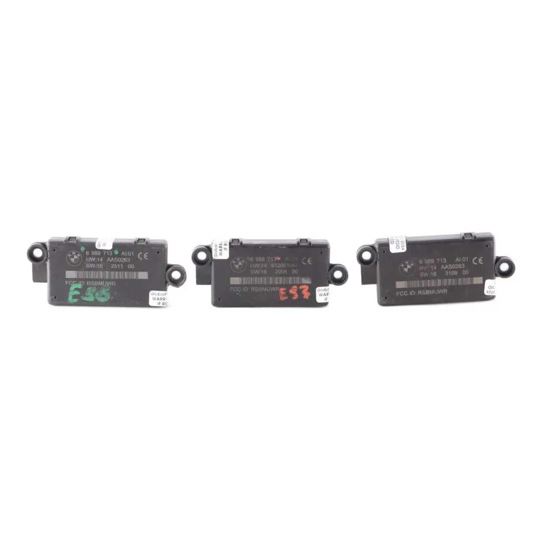 3 x BMW E88 E89 E93 Cabrio DWA Modulo di sistema di allarme - SKU 6989713-2 - Numero di parte 6989713
